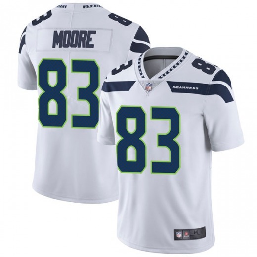 Men's Seattle Seahawks #83 David Moore White Vapor Untouchable Limited Stitched Jersey